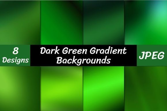Dark Green Gradient Backgrounds: A Designer's Go-To Digital Paper Pack