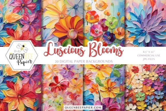 Discover the Charm of Rainbow Floral Digital Paper Backgrounds