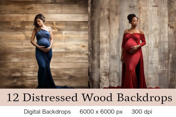 Distressed Wood Backgrounds for Authentic Design