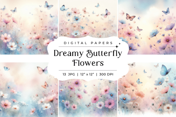Dreamy Butterfly Flowers Backgrounds: A Designer's Guide to Ethereal Beauty