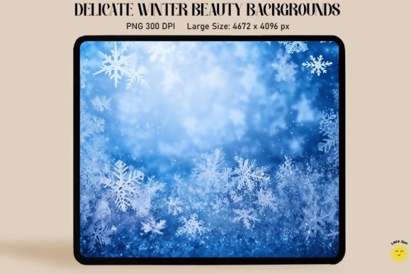 Embrace the Chill: Elevating Projects with Snow and Frost in Winter Backgrounds