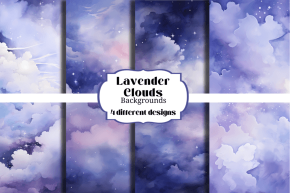 Ethereal Design: Using Lavender Clouds Backgrounds