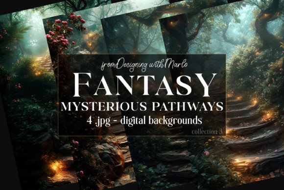 Fantasy Mysterious Pathway Backgrounds 3: Unlocking Enchantment