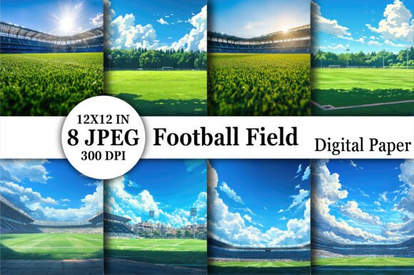 Football Field Digital Paper Backgrounds: A Creative Playbook