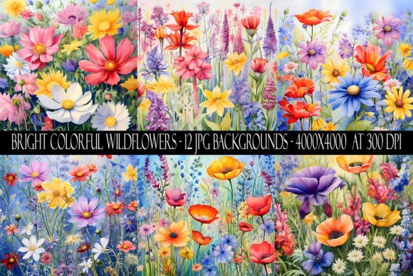 Instantly Elevate Your Projects with These Wildflower Backgrounds