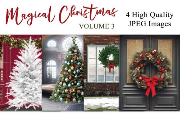 Magical Christmas V3 Digital Backdrops: Streamline Your Holiday Photos