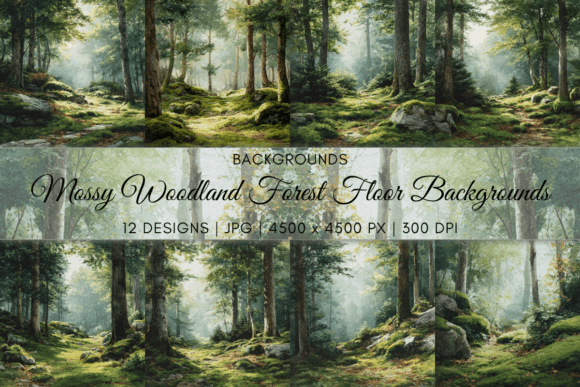 Mossy Woodland Forest Floor Backgrounds: A Designer's Guide