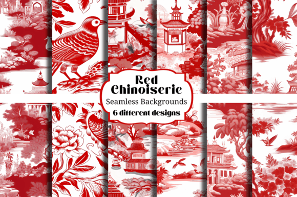 Red & White Chinoiserie Backgrounds: A Designer's Secret Weapon