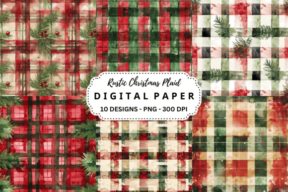 Rustic Christmas Plaid Backgrounds: A Designer's Holiday Toolkit
