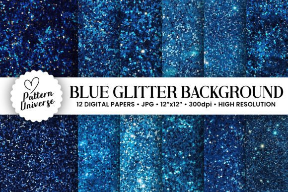 Sparkle and Shine: The Allure of Blue Glitter Seamless Backgrounds