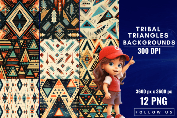 Tribal Triangles Backgrounds: A Deep Dive into Cultural Geometric Design