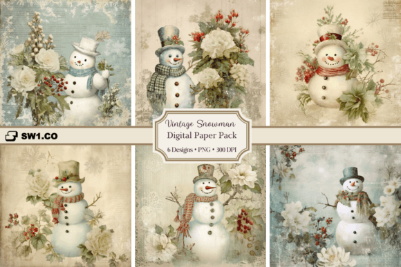 Vintage Christmas Snowman Backgrounds: A Designer's Guide