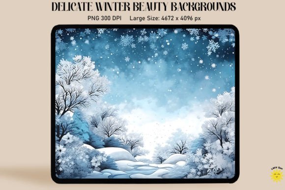 Winter Border Backgrounds: Gentle Scenes for Any Project